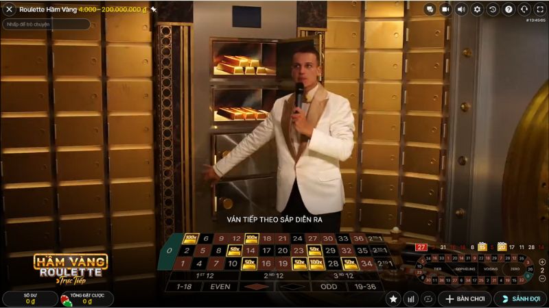 Roulette Hầm Vàng M88 2 Chất lượng hình ảnh trò chơi Roulette Hầm Vàng Livestream sắc nét
