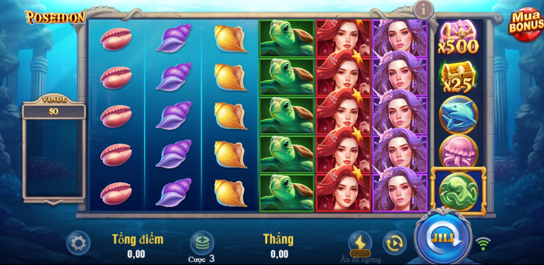 Nổ hũ Poseidon M88 2 Nổ hũ Poseidon sở hữu bảng biểu tượng đa dạng