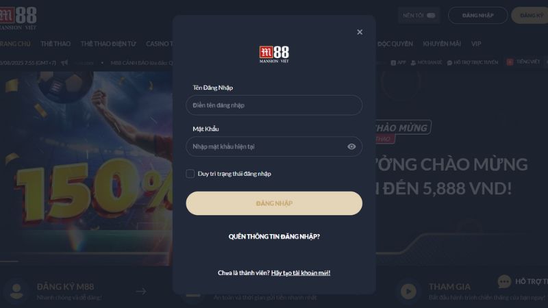 Đăng nhập để trải nghiệm cược xổ số MB