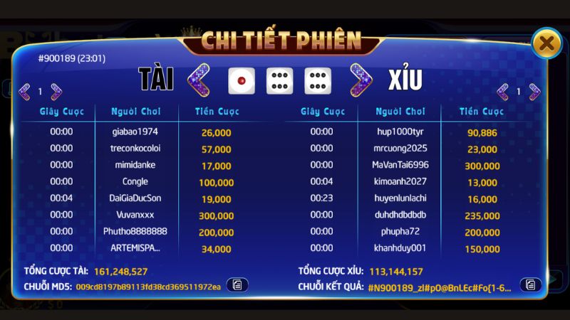 Tài xỉu MD5 M88 3 Nhà cái M88 cung cấp lịch sử phiên kết quả cá cược tài xỉu MD5