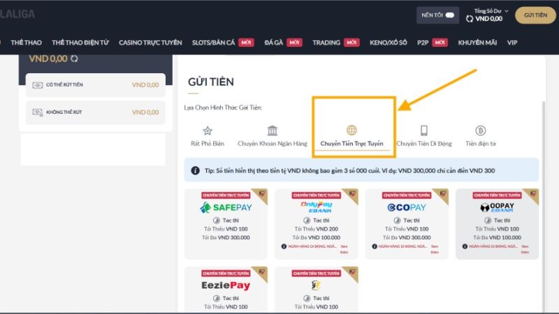 Nạp tiền M88 - 4 kênh nạp tiền an toàn 100% 1 Nạp tiền M88