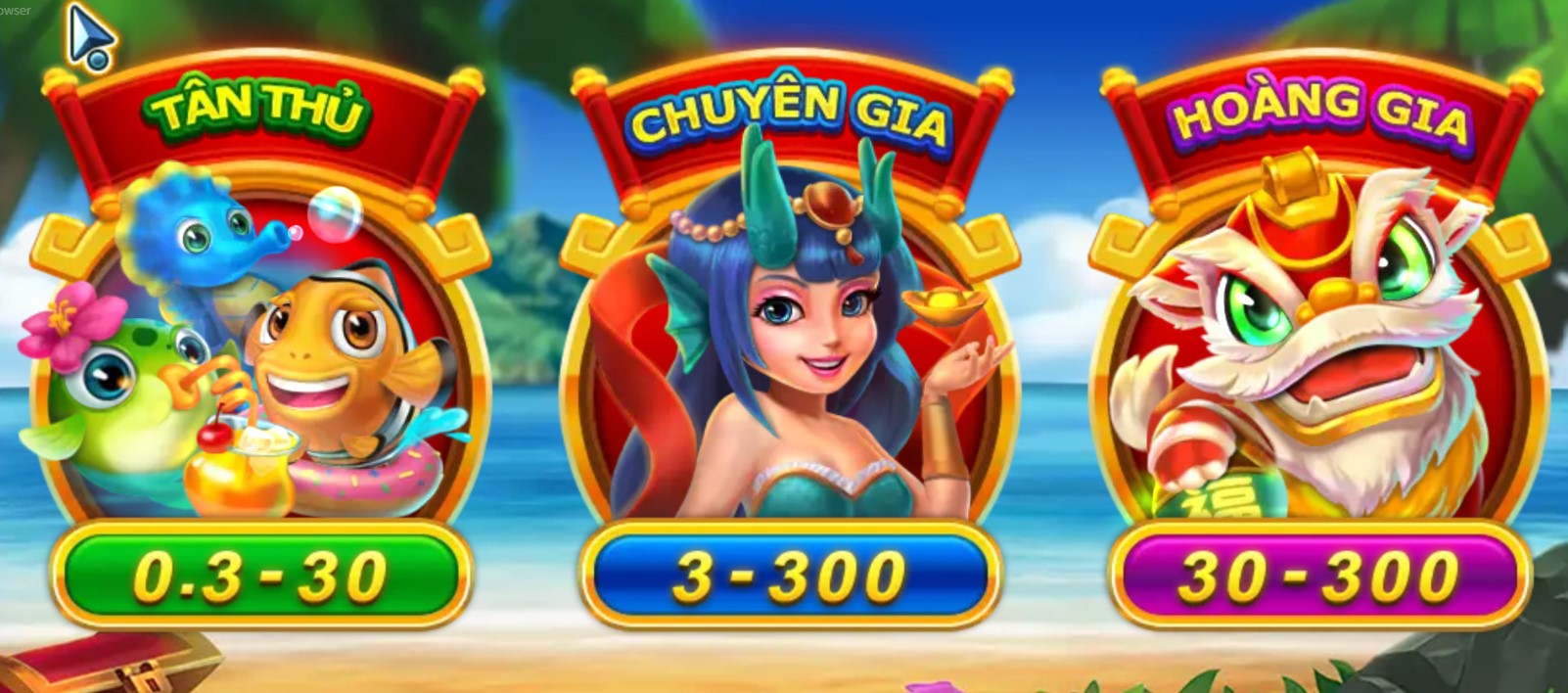 Bắn Cá Phát Tài M88 1 Game Bắn Cá Phát Tài có 3 sảnh để anh em có thể thử sức
